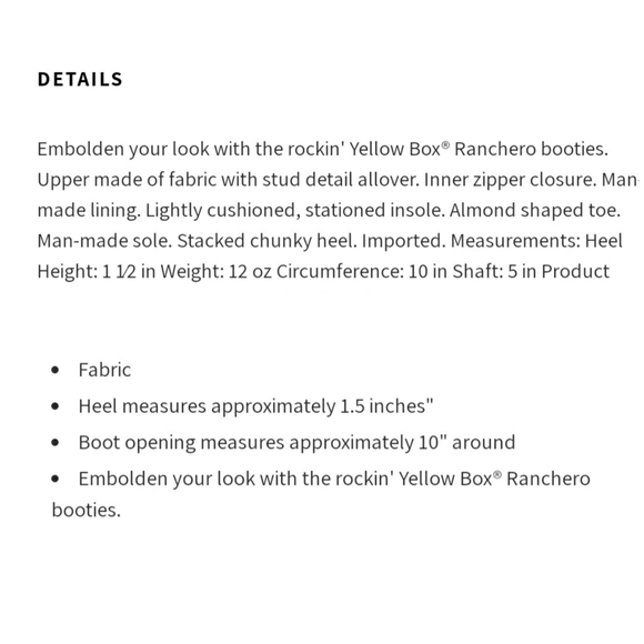 Yellow Box Ranchero bootie - Picture 9 of 10